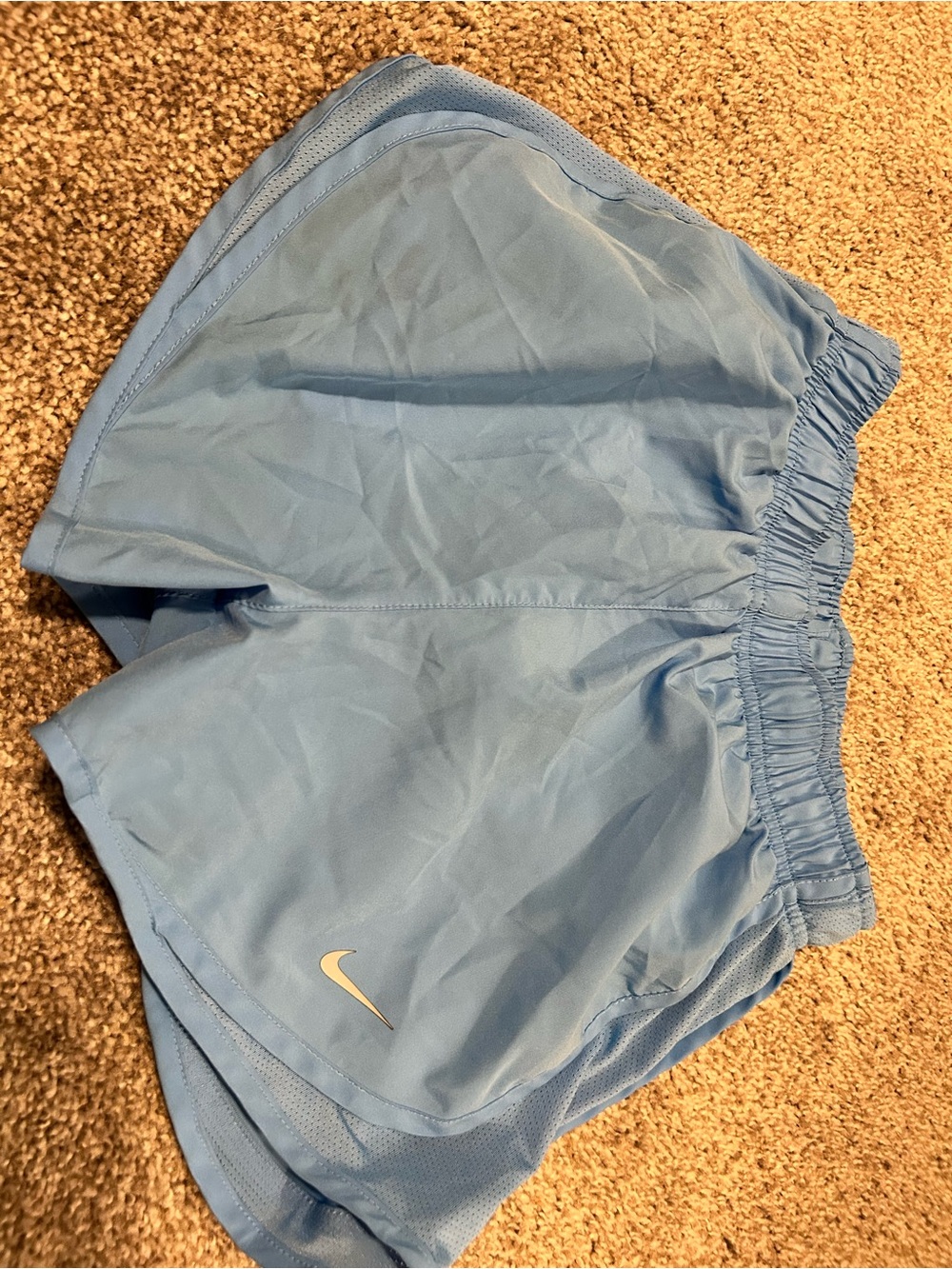 Nike Women's Sky Blue Athletic Running Shorts
